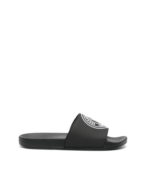 VERSACE JEANS COUTURE logo-embossed slip-on slides