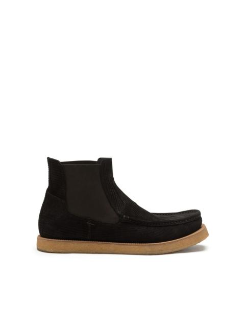 Dolce & Gabbana corduroy suede Chelsea boots