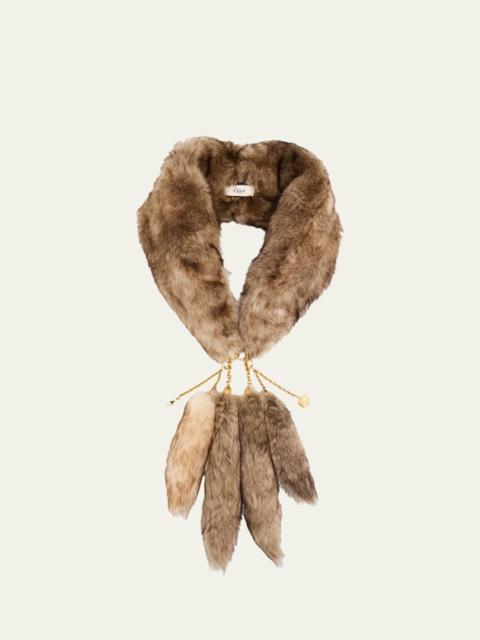 See by Chloé The Treasure Tails Shearling Scarf