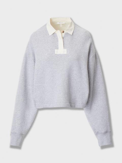 rag & bone Vintage Terry Oversized Polo Sweatshirt