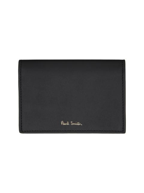Paul Smith Black Fold Over Credit Card Holder