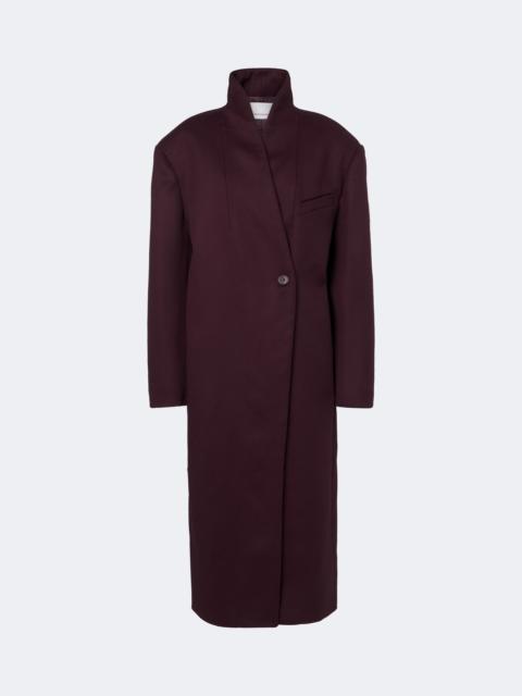 The Frankie Shop Brea single-breasted wool-blend coat