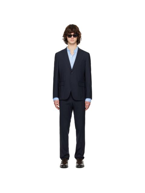 BOSS Navy Wool Ripstop Suit