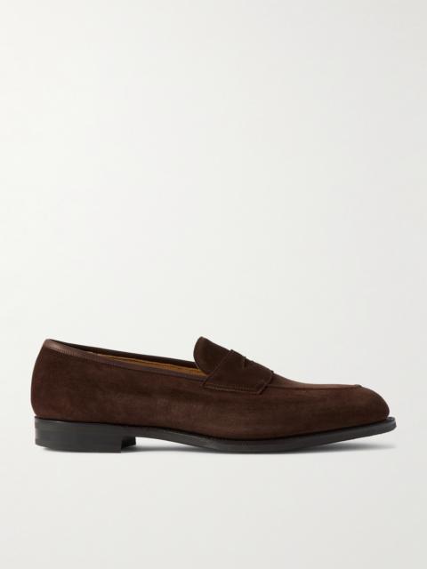 EDWARD GREEN Piccadilly Suede Penny Loafers