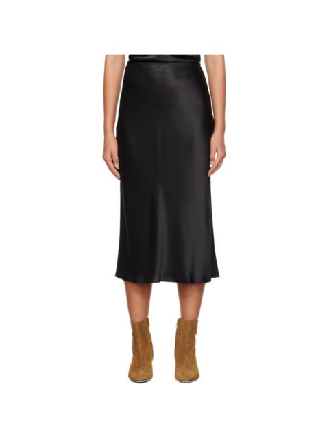 Black Angela Midi Skirt