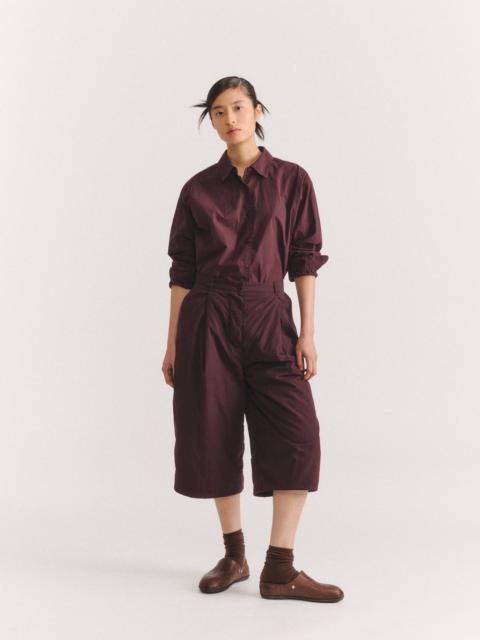 CASEY/CASEY PP PANT - CHALK POPLIN - EBONY