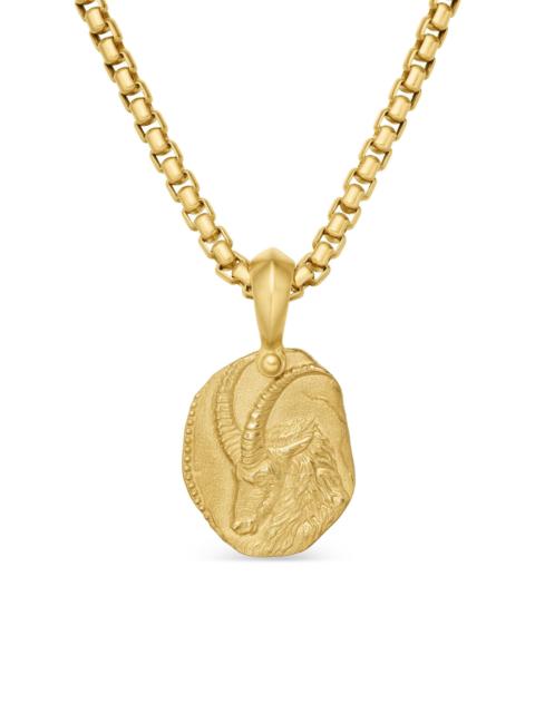 DAVID YURMAN Men's Capricorn Amulet in 18K Yellow Gold, 27MM - Gold