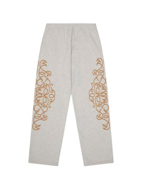 DENIM TEARS Western Embroidered Sweatpants "Grey" DT583