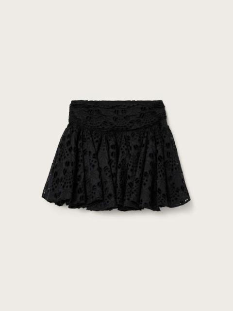 ALLSAINTS DOTTY BRODERIE MINI SKIRT