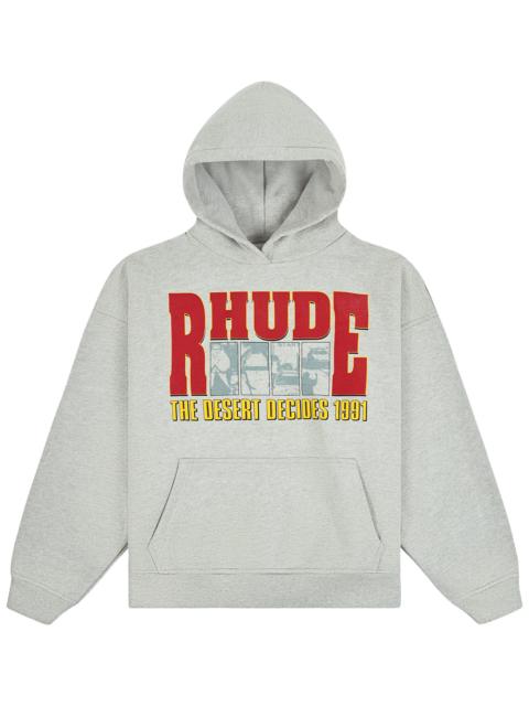 Rhude The Desert Decides Hoodie "Heather Grey / Red / Multicolor" RHFW26HO01737 8615