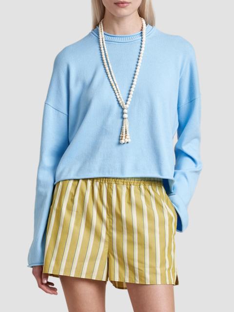 LA LIGNE Women's Cotton Dominick Sweater - Light Blue
