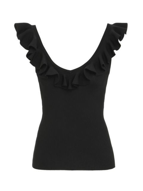 Zimmermann DEVI V-NECK FRILL TANK