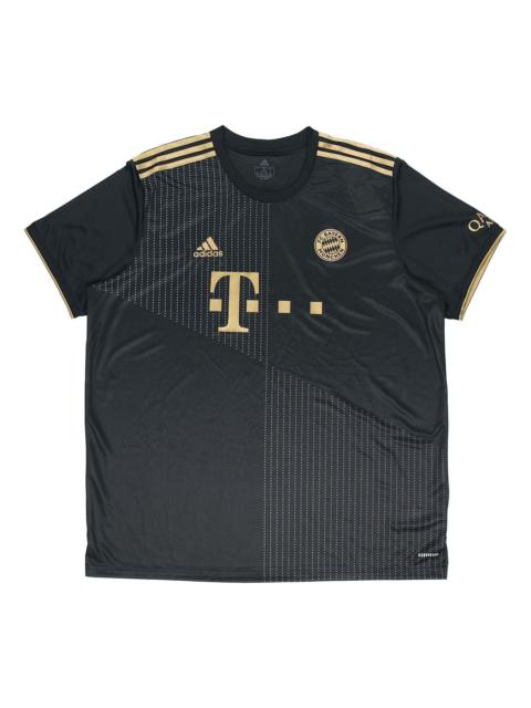 adidas Bayern Munich Away Fan Edition Sports Short Sleeve Jersey Black GM5317