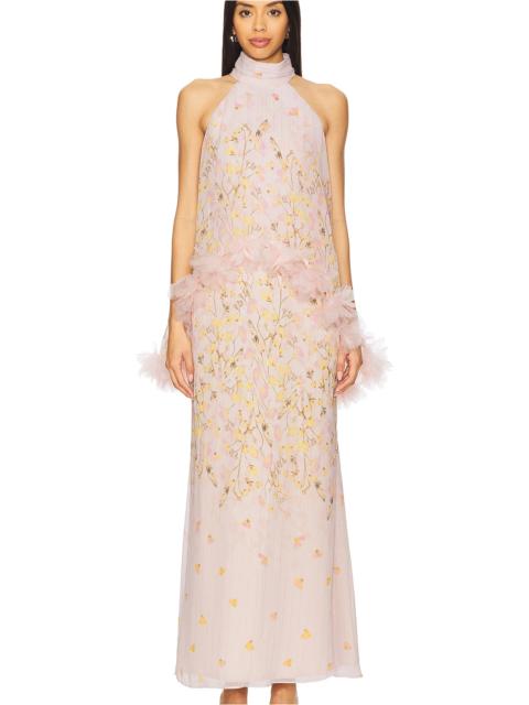 ELLIATT Tulsia Cape Maxi Dress