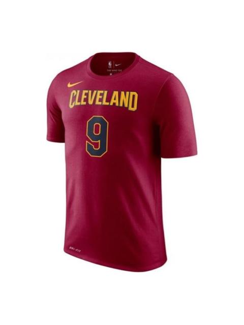 Nike Nike NBA SW Fan Edition Wade No. 9 Cavaliers Basketball T-Shirt 'Red Yellow' 870767-689