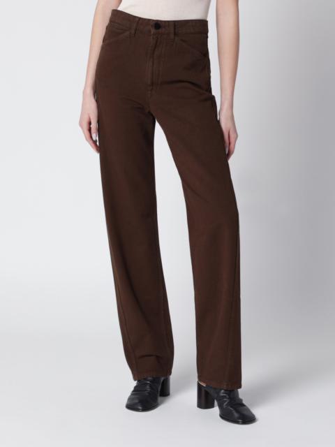 Lemaire Brown twill trousers