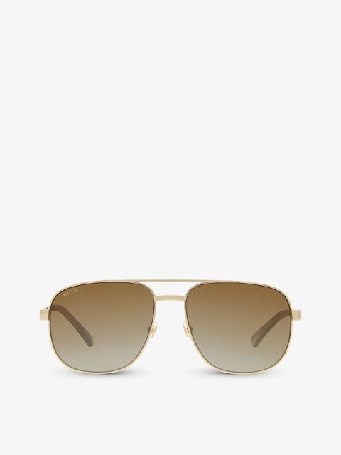 GC001969 GG1223S pilot-frame metal sunglasses