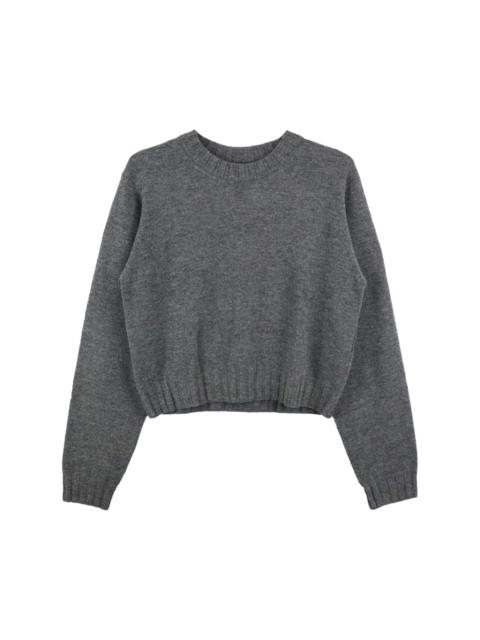 crew-neck wool jumper