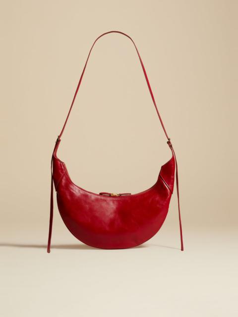 KHAITE The Alessia Crossbody Bag in Fire Red Leather
