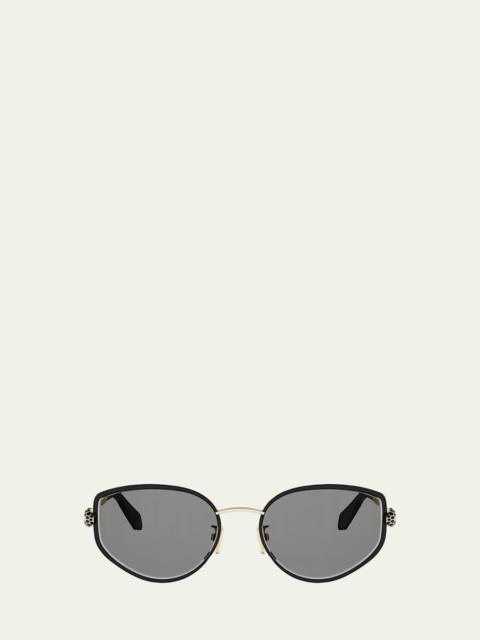 BVLGARI Serpenti Forever 55mm Oval Sunglasses