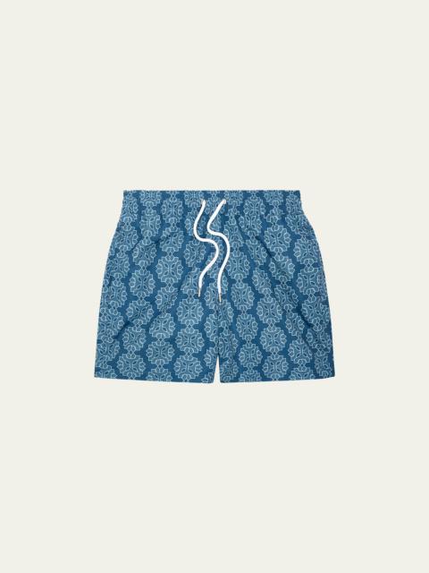 FRESCOBOL CARIOCA Men's Medallion-Print Swim Shorts