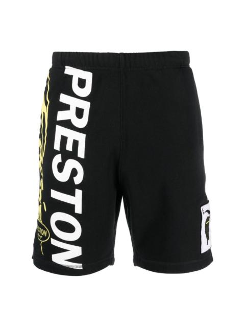 Heron Preston logo-print jersey track shorts