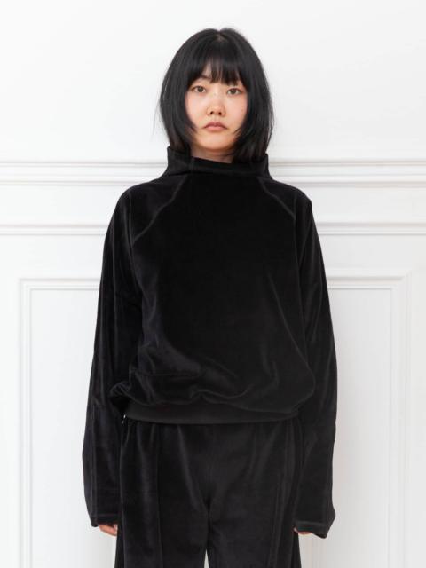 BASERANGE Fold Turtleneck - Organic Cotton Velour