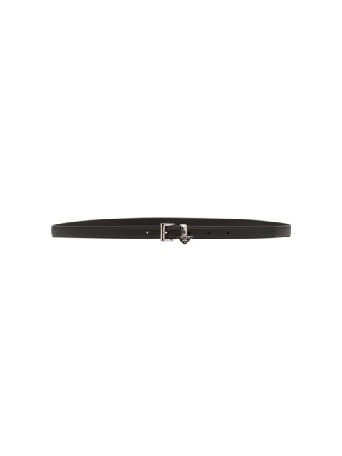 Prada Saffiano Leather Belt black