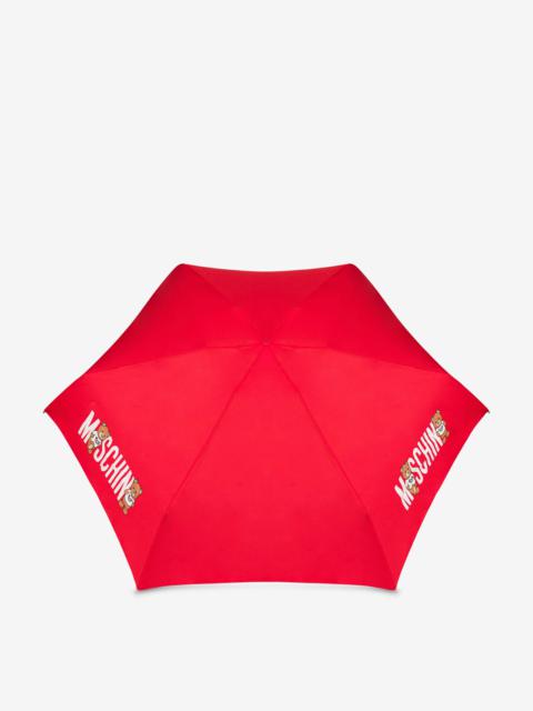 Moschino ULTRA-MINI TEDDY LOGO UMBRELLA