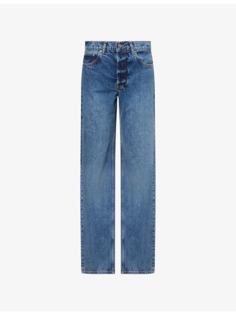ANINE BING Hugh Wide-Leg Denim Jeans