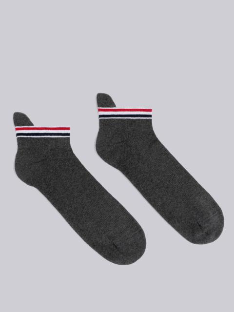 Thom Browne COTTON STRIPE ATHLETIC PADDED NO SHOW SOCKS