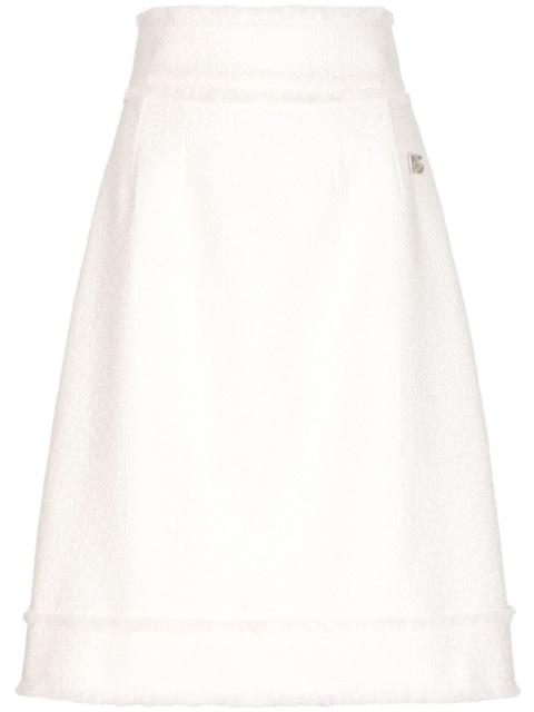 Dolce & Gabbana A-line tweed skirt
