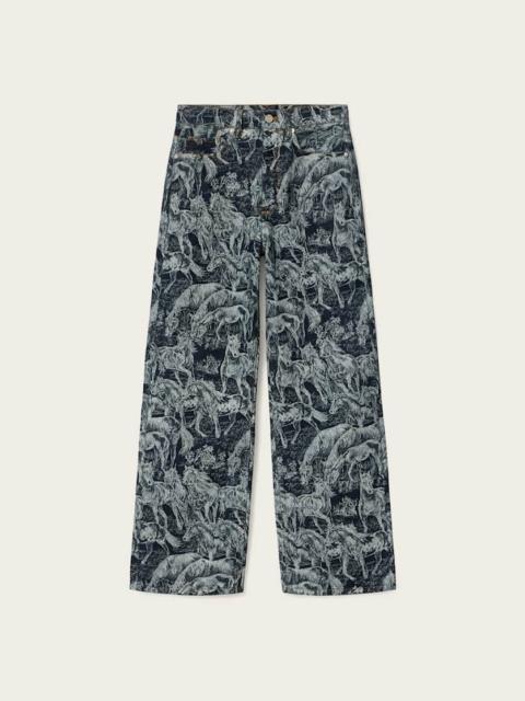 ALLSAINTS BLAKE HORSE JACQUARD DENIM JEANS