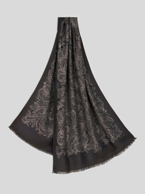 Etro FLORAL FOLIAGE SCARF