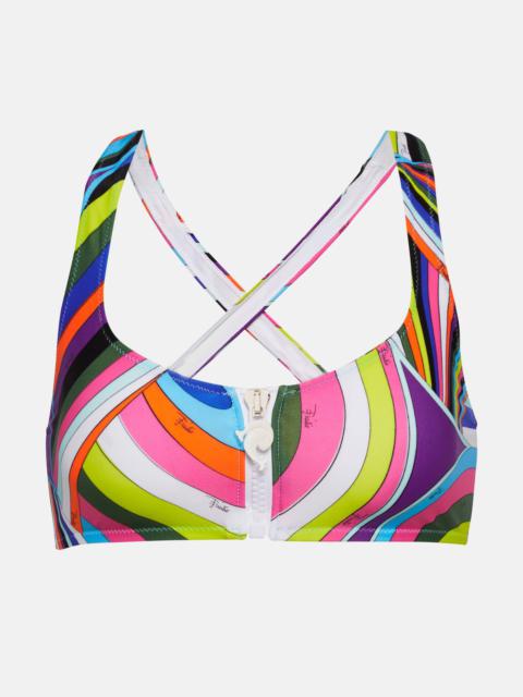 PUCCI Printed bikini top