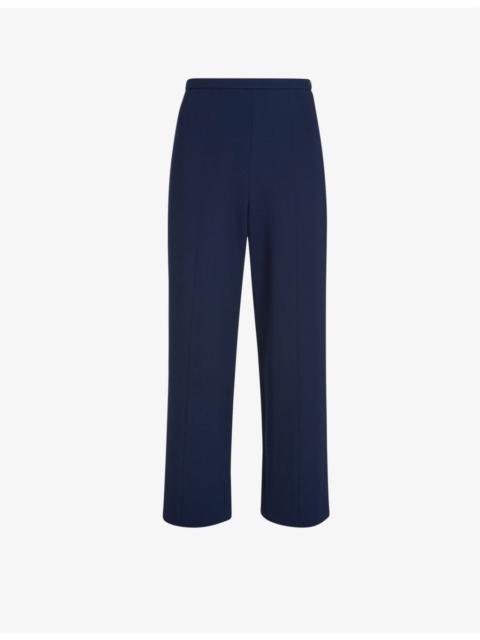 WHISTLES Camilla wide-leg high-rise stretch woven trousers