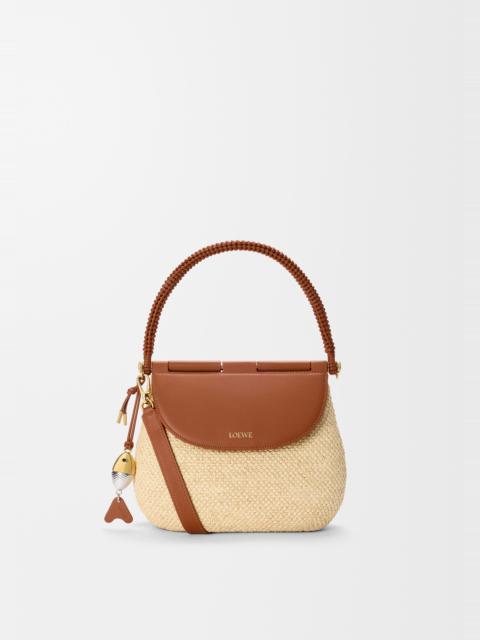 Loewe Medium Pescador bag in raffia and calfskin
