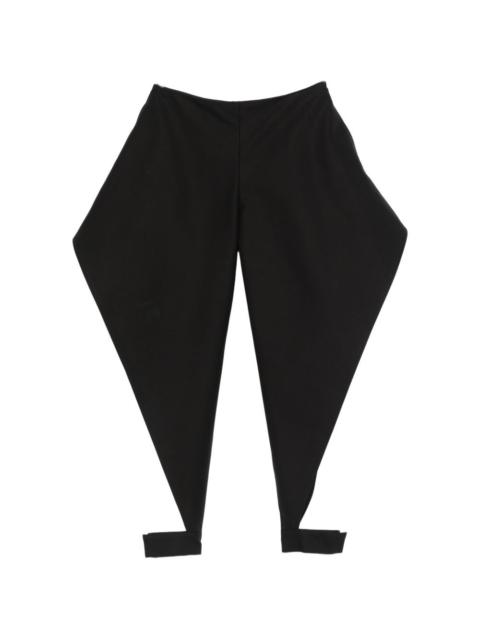 Alaïa wide-leg cuffed trousers