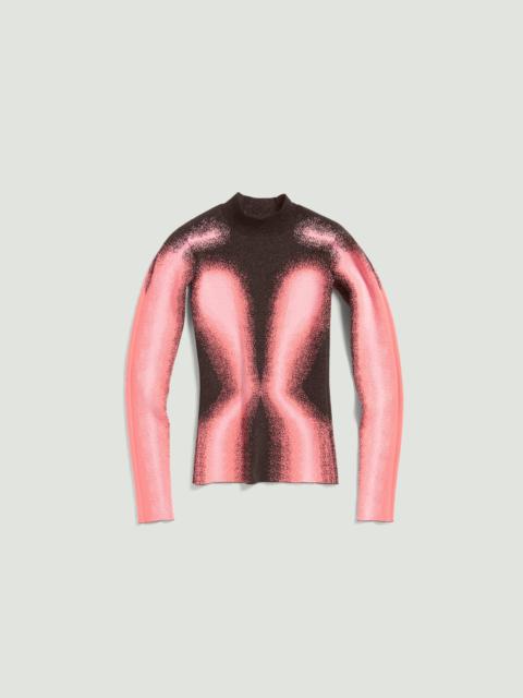 GRADIENT KNIT LONG SLEEVE TOP