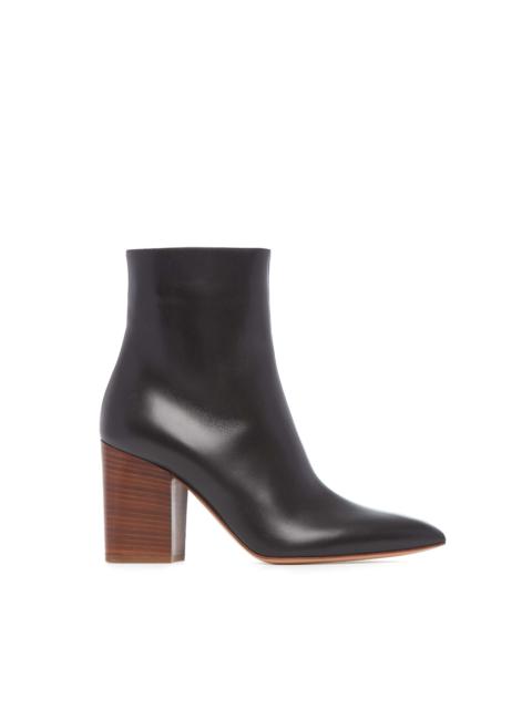 Rio Heeled Boot in Black Leather