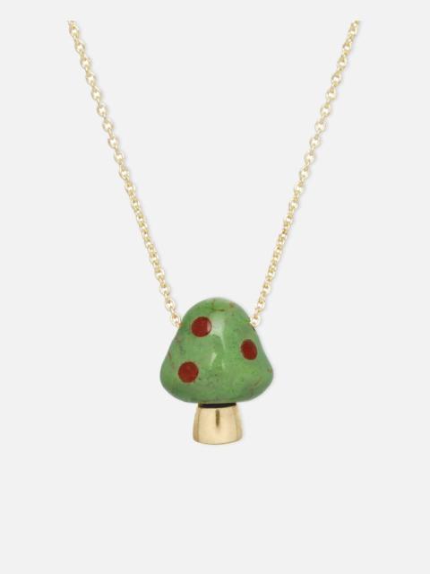 送料関税込☆【ALIITA】AMANITA GREEN W/ RED POIS NECKLACE ALIITA AMANITA GREEN W/ RED POIS NECKLACE | REVERSIBLE