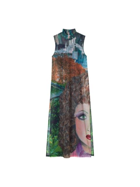SUNNEI Veronique-print midi dress