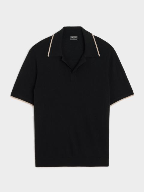 TODD SNYDER Silk-Cashmere Tipped Montauk Sweater Polo
