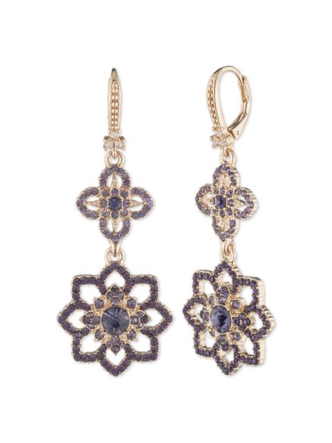 Marchesa TANZANITE LACE DOUBLE DROP EARRING