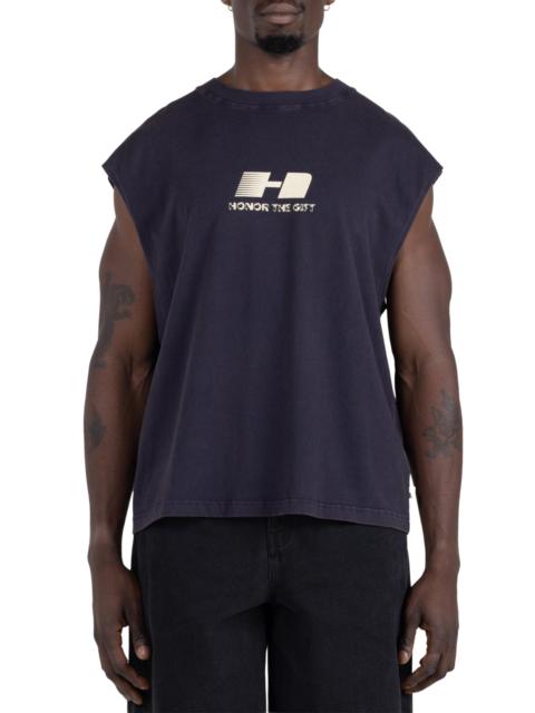 HONOR THE GIFT Men's The Frequency Cotton Jersey Tank - Navy