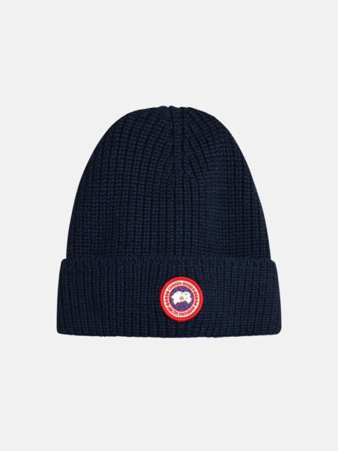 ARTIC DISC BLUE WOOL BEANIE