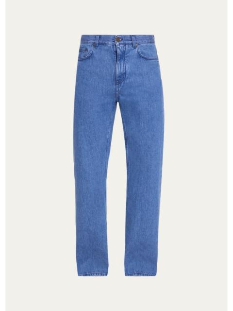 GABRIELA HEARST Men's Rey Straight-Leg Five-Pocket Jeans