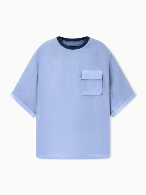 GIORGIO ARMANI SILK HABOTAI T-SHIRT