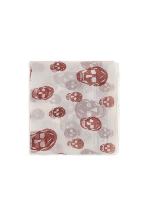 Alexander McQueen skull-print silk scarf