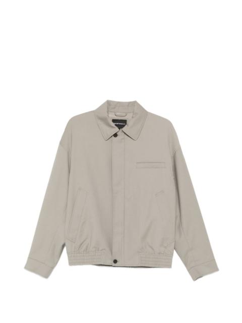 EMPORIO ARMANI collar virgin wool jacket